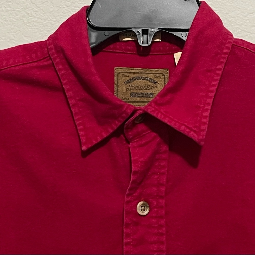 St John’s Bay Men’s Long Sleeve Chamois Cloth Heavy Weight L Long Sleeve Shirt